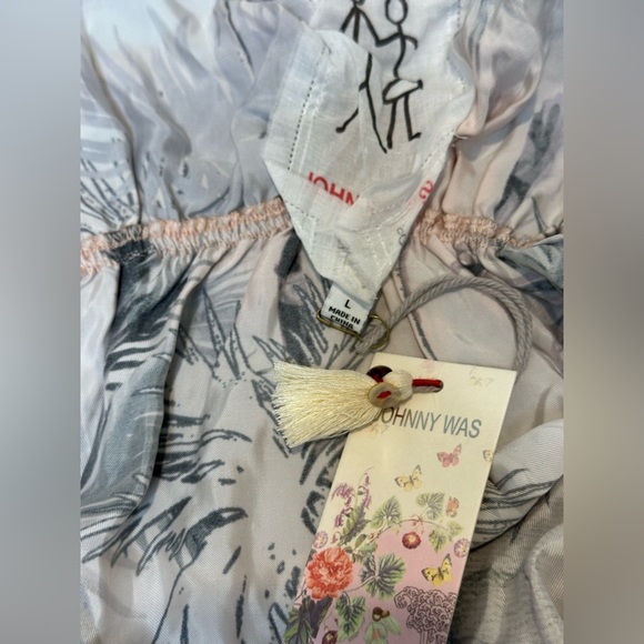 Johnny Was cotton women hoodie Jacket. NWT , size Large - Picture 14 of 16